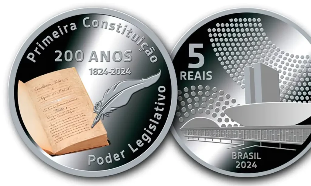 BC lança moeda de 5 reais em homenagem aos 200