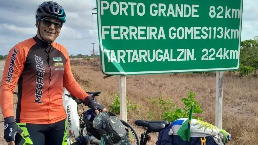 Ciclista desaparece na fronteira do Brasil com a Guiana durante