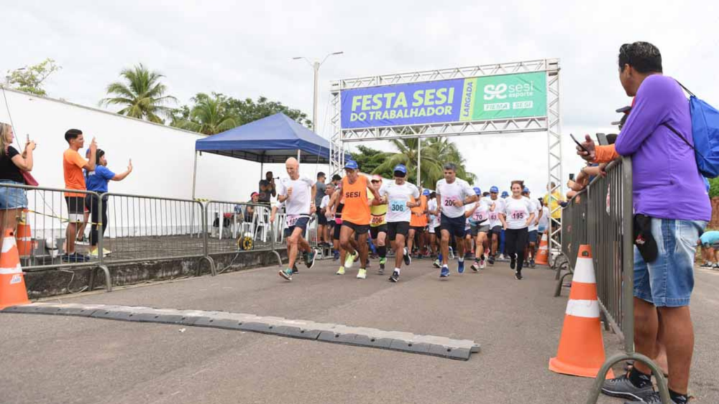 Festa Sesi do Trabalhador inicia com a tradicional corrida em