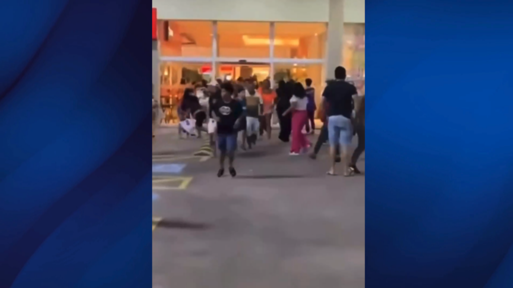 VÍDEO: Tentativa de assalto causa correria em Shopping de São