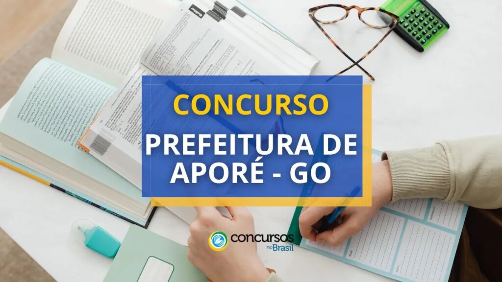 Concurso Prefeitura de Aporé - GO: mensais até R$ 6,9