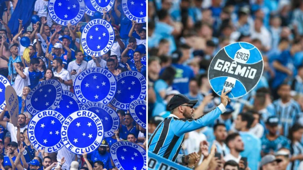 Cruzeiro e Grêmio são os clubes de torcidas mais concentradas