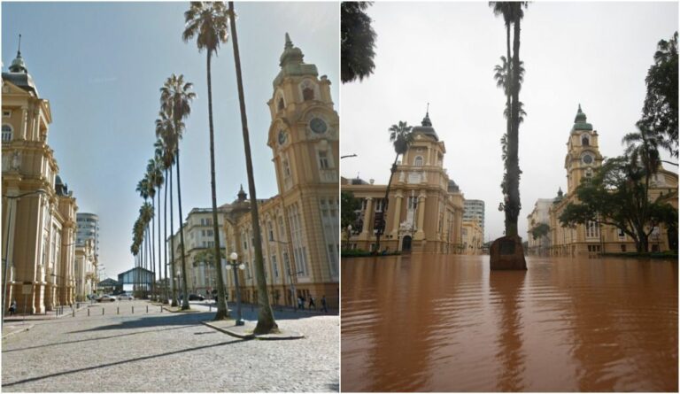 Enchente em Porto Alegre: veja antes e depois das áreas