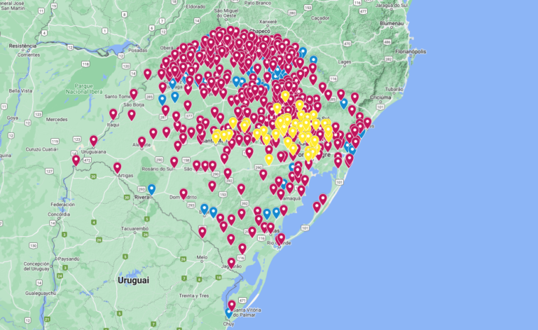 Enchente no RS: Mapas interativos mostram locais afetados pela chuva;