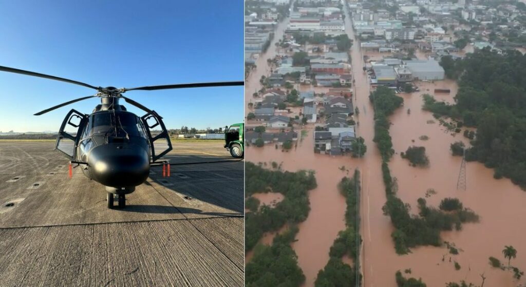 Helicópteros do Exército decolam para o RS para buscar vítimas