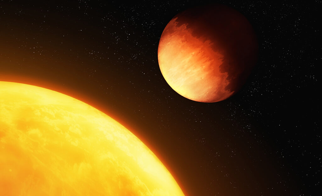 James Webb detecta clima ‘infernal’ em exoplaneta do tamanho de