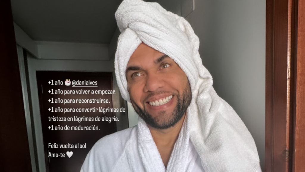 Joana Sanz faz post de aniversário para Daniel Alves: “Recomeçar“