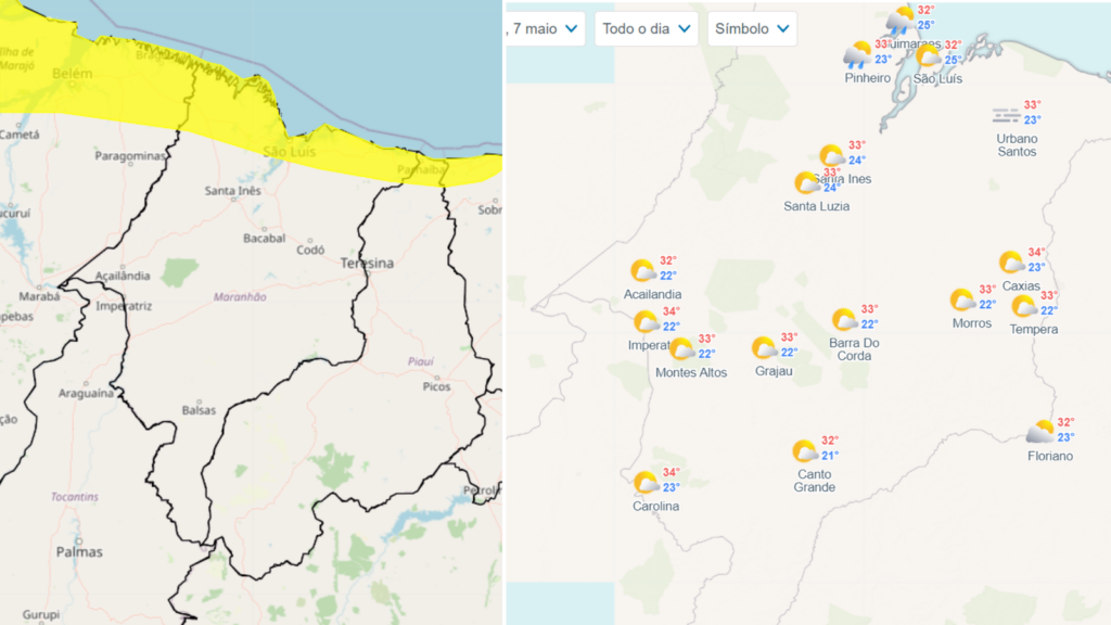 Maranhão tem nuvens dispersas e tempo ensolarado nesta terça (07)