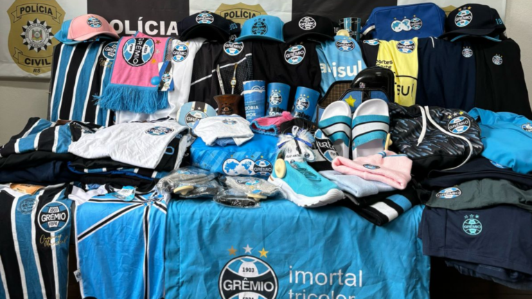 Produtos saqueados da Arena Grêmio são apreendidos em Cachoeirinha (RS)