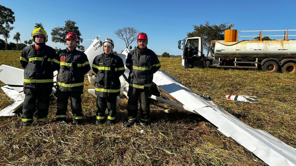 Avião de pequeno porte cai em Mato Grosso e deixa