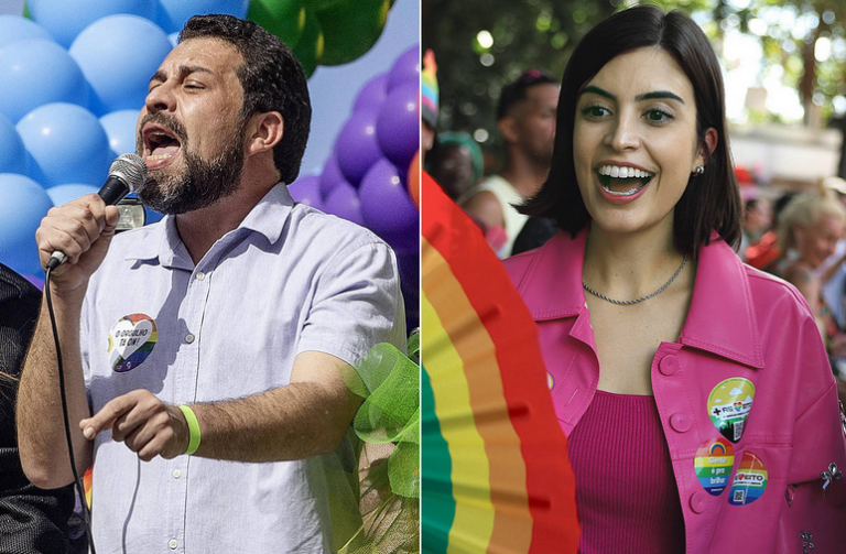 Boulos e Tabata vão à Parada LGBT+ em São Paulo