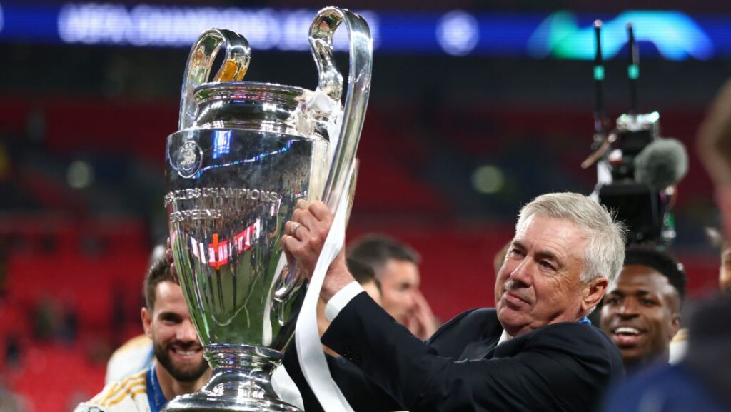 Carlo Ancelotti amplia hegemonia como maior campeão da Champions