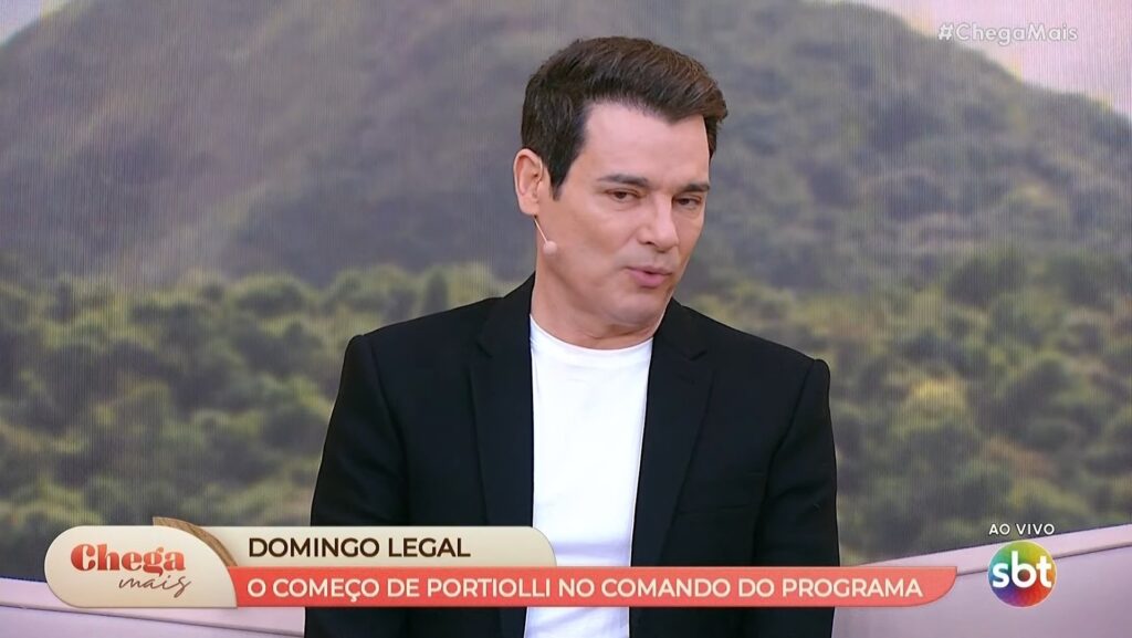 Celso Portiolli fica bravo com o Chega Mais ao ver