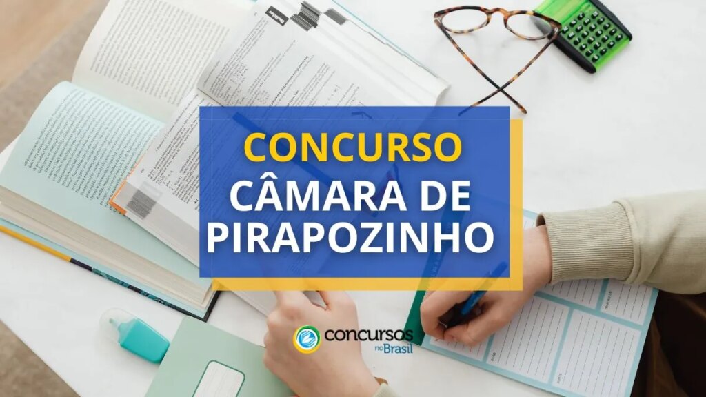 Concurso Câmara de Pirapozinho-SP: mensais de R$ 6.283,28