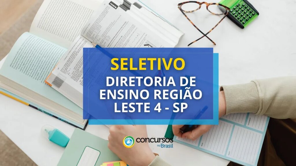 DER Região Leste 4 - SP 4 seleciona Agente Escolar