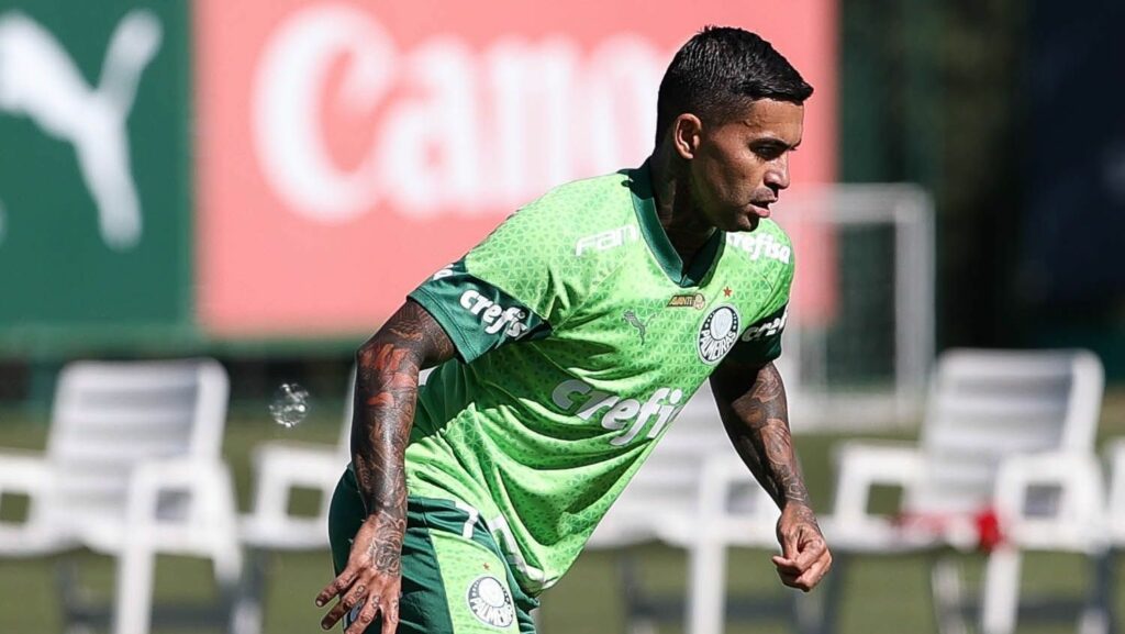 Dudu treina com elenco do Palmeiras e fica à disposição