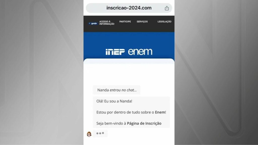 Enem 2024: golpistas criam página falsa para roubar dinheiro da