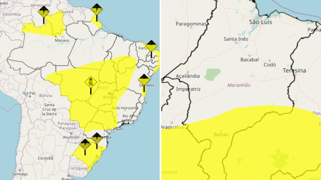 Inmet alerta para baixa umidade do ar em 22 cidades