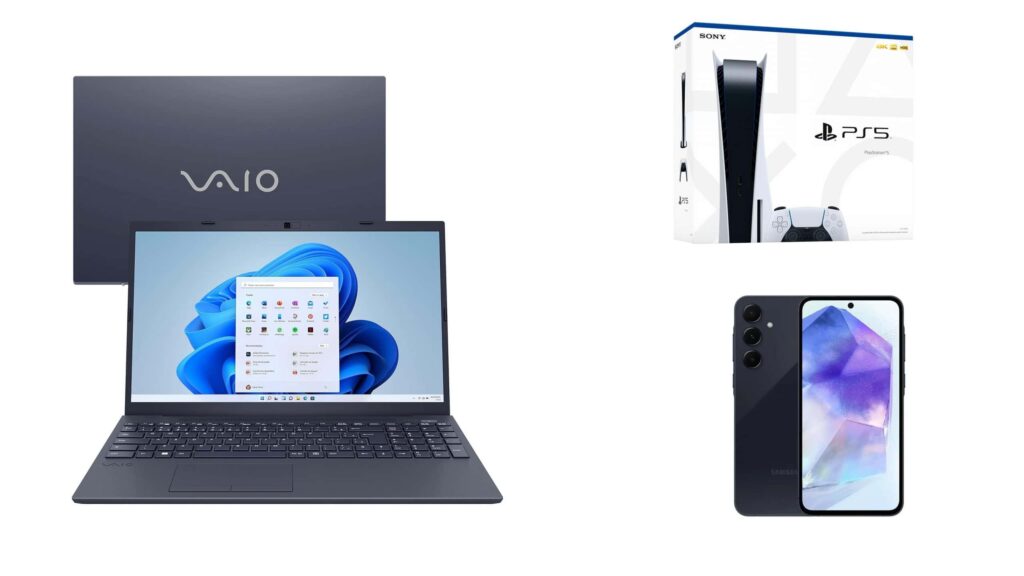 Ofertas do dia: tem smartphone, notebook, PS5 e mais com