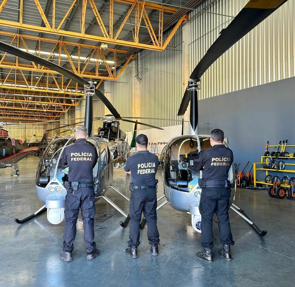 PF apreende 2 helicópteros usados para tráfico internacional de drogas