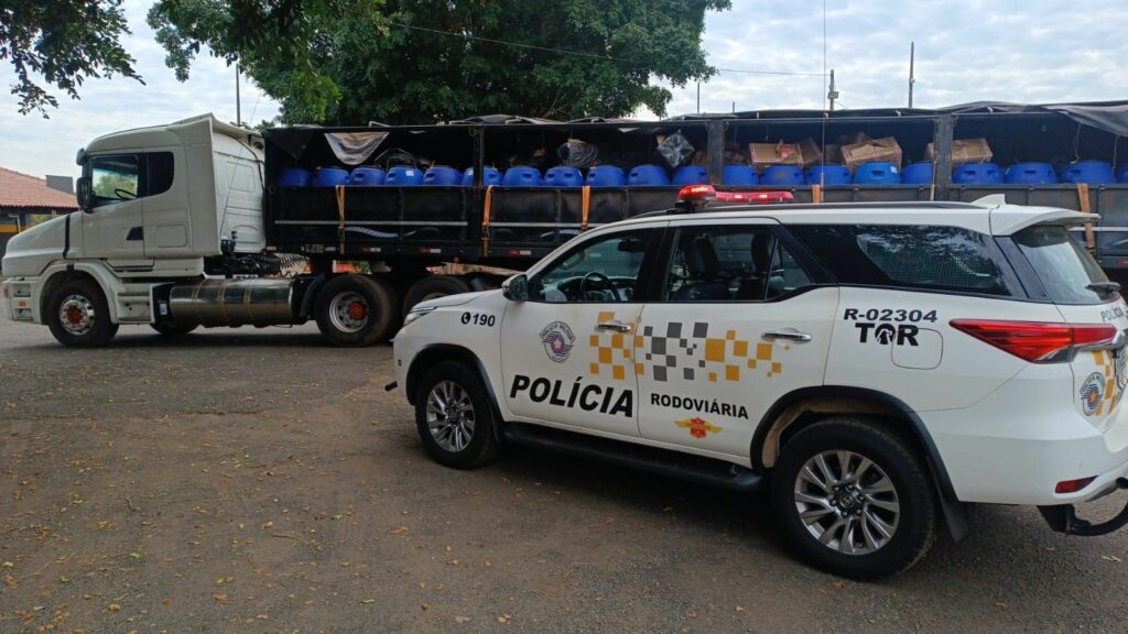 Polícia apreende 1,5 mil celulares escondidos em carga de azeitonas