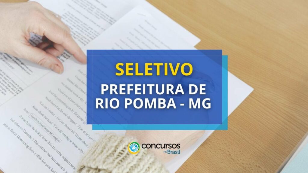 Prefeitura de Rio Pomba - MG publica novo edital de