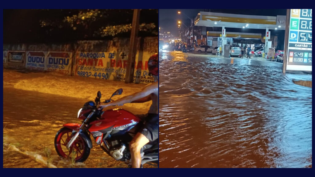 Temporal alaga trechos e causa série de transtornos neste domingo