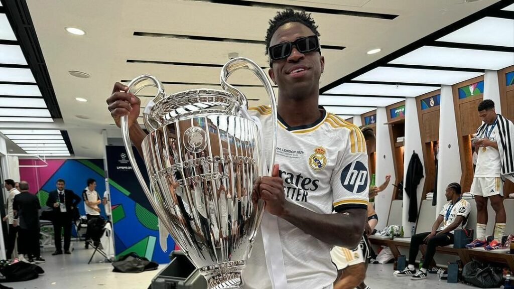 Vinicius Júnior é eleito o melhor jogador da Champions League