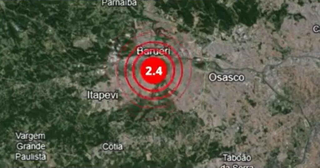 Barueri registra tremor de terra, afirma Defesa Civil de São