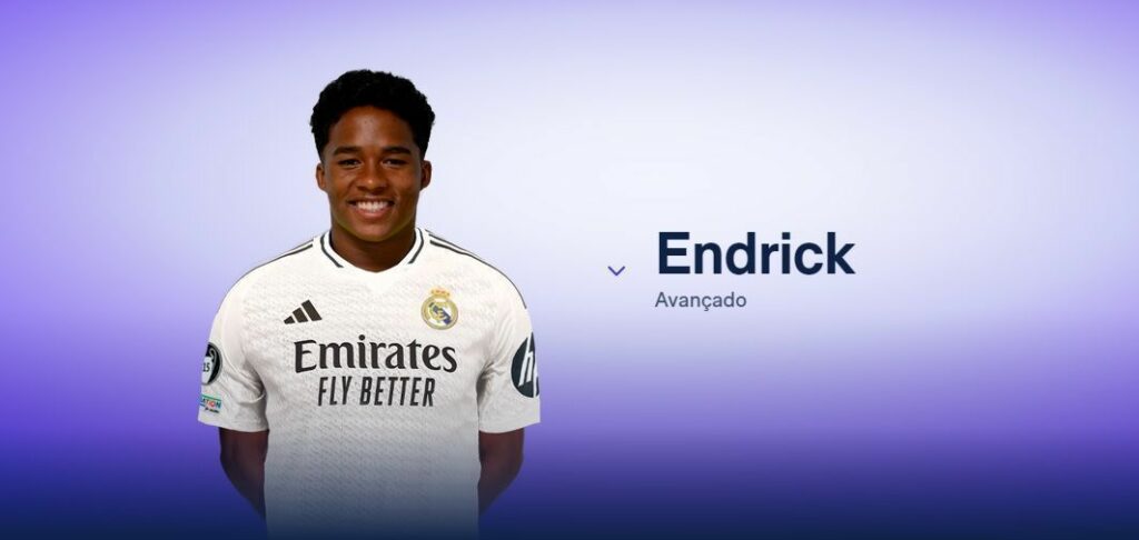 Endrick e Mbappé são incluídos em elenco no site oficial