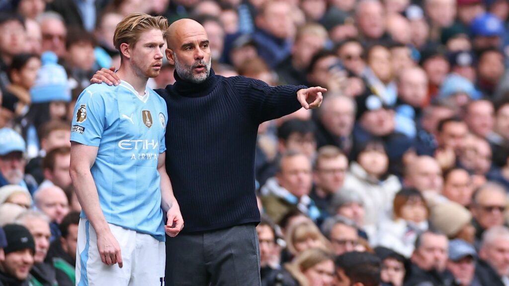 Guardiola fala sobre futuro de De Bruyne, que tem oferta