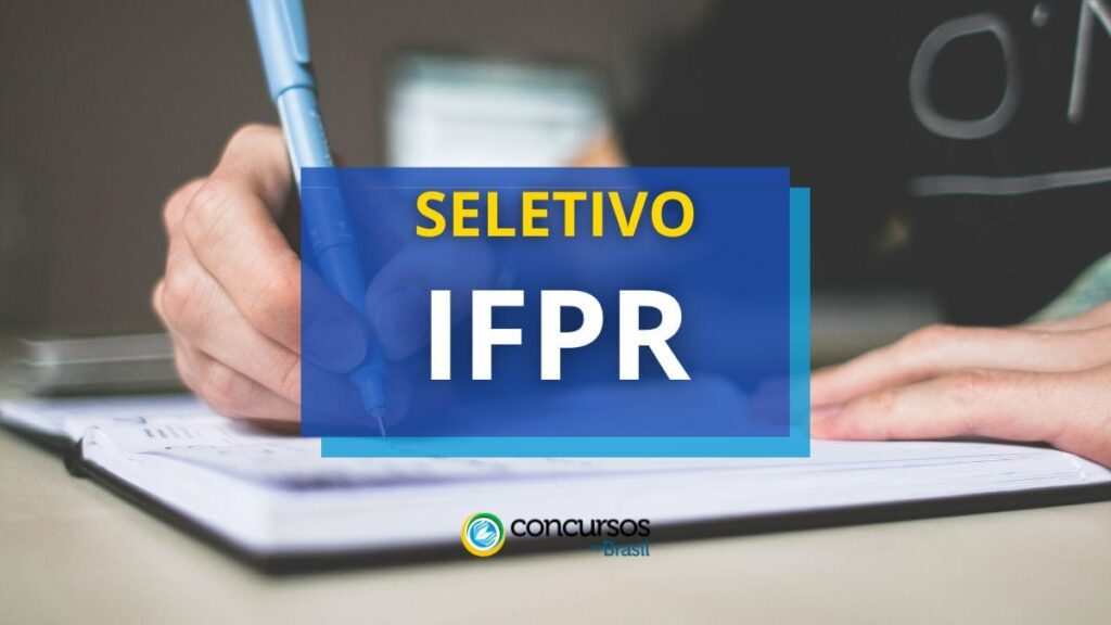 IFPR abre três novos editais de processo seletivo para professores