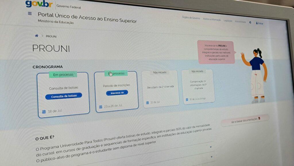 Inscrições para Prouni de 2024 terminam nesta sexta-feira (26)