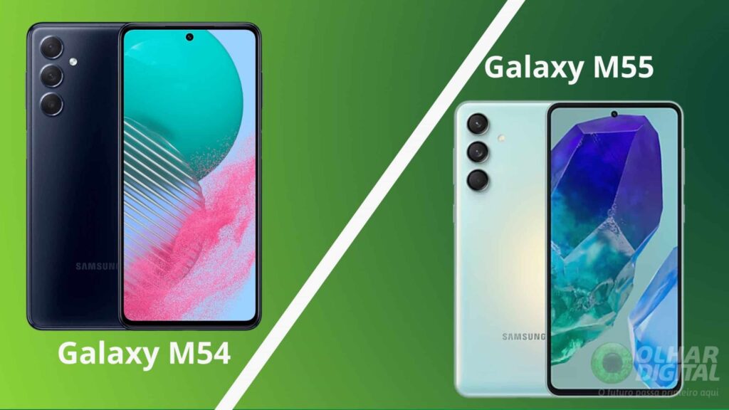 O que muda entre o Galaxy M54 e M55?