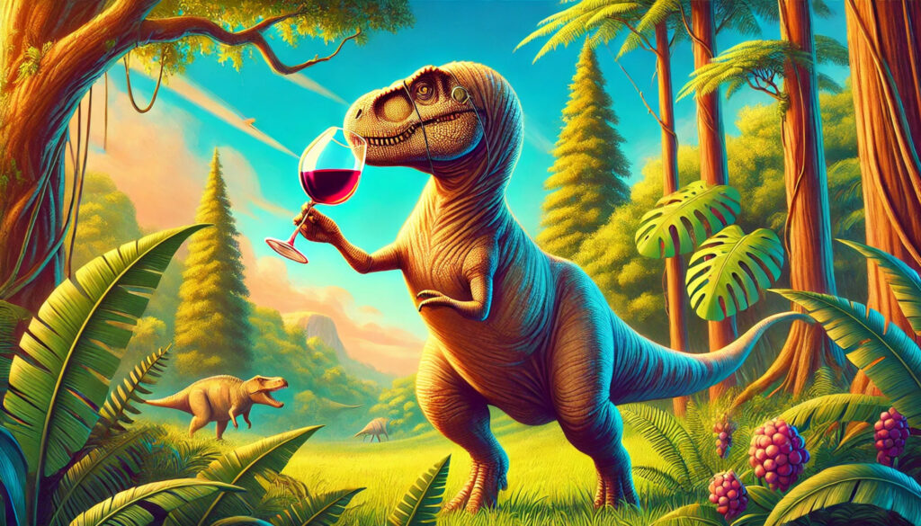 Os dinossauros têm tudo a ver com o vinho que