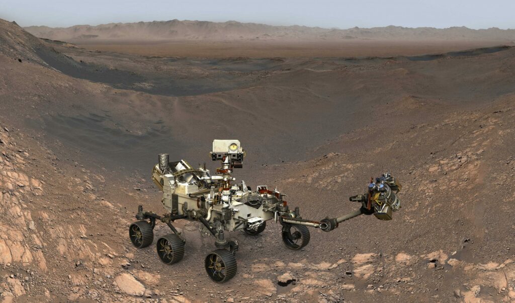 Rover Perseverance encontra “boneco de neve” em Marte