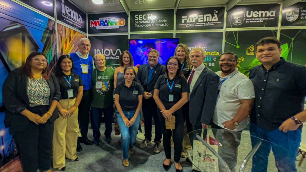 Stand da FAPEMA é destaque na SBPC e recebe visita