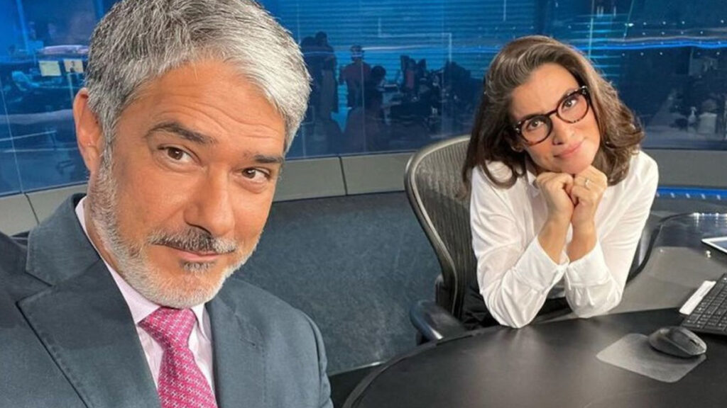 William Bonner e Renata Vasconcellos protagonizam momento inesperado no JN