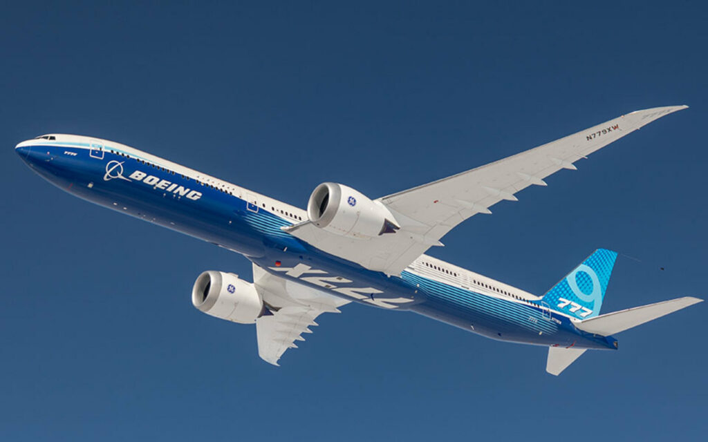 Boeing interrompe testes do 777X após falha na estrutura da