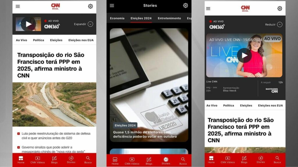 CNN renova aplicativo, cria hub de vídeos e permite segmentar