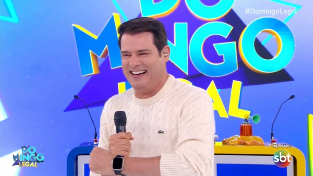 Celso Portiolli chuta rosto de ex-BBB ao vivo no SBT