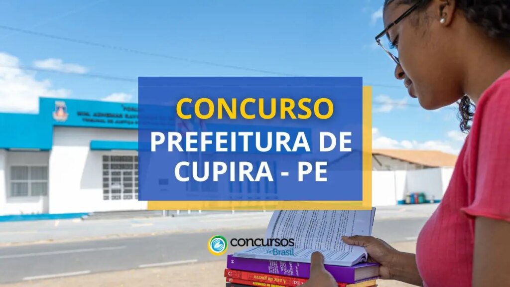 Concurso Prefeitura de Cupira - PE paga até R$ 8