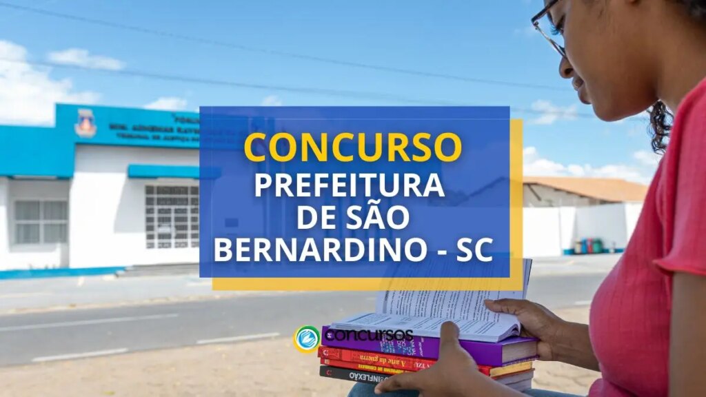 Concurso São Bernardino - SC: mensais até R$ 18,4 mil