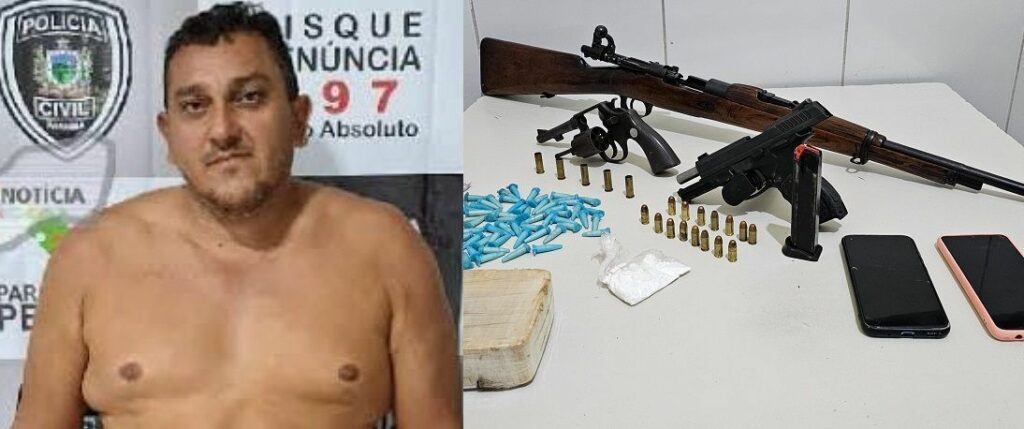 “Mamão“, criminoso especialista em armamento de guerra que atinge aeronaves