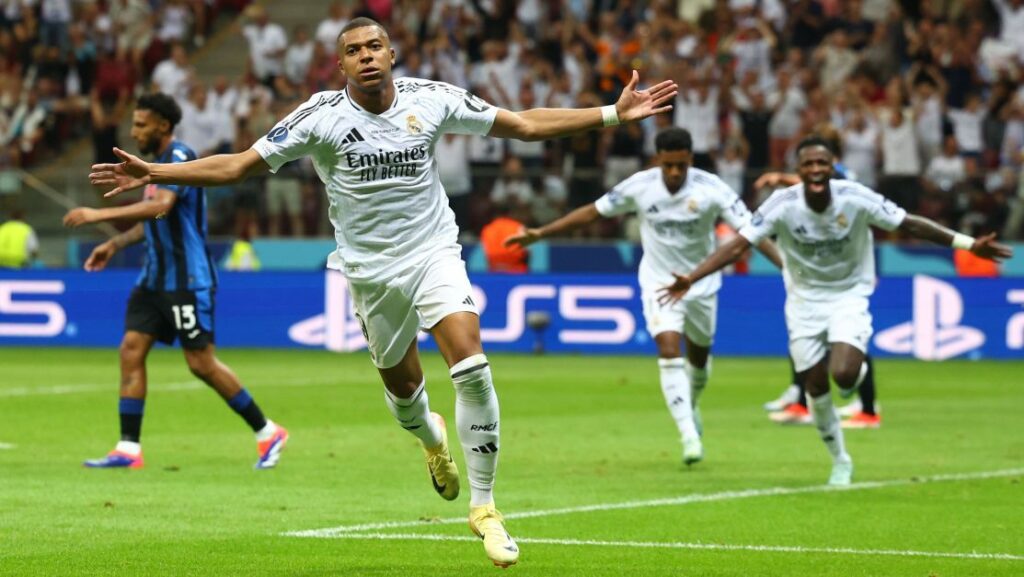 Mbappé estreia com gol, Real Madrid vence e leva o