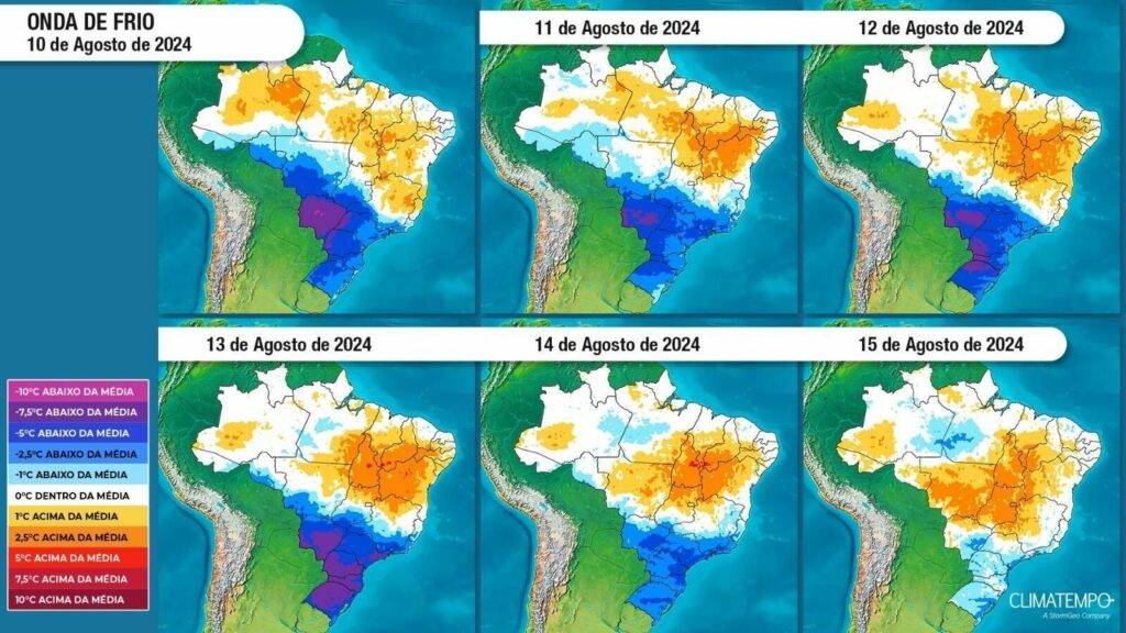 Novo ciclone extratropical vai impulsionar onda de frio no Brasil;