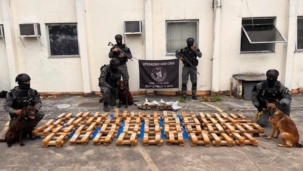 PM apreende uma tonelada de maconha em escola municipal no