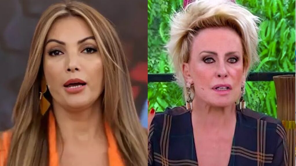 Patrícia Poeta passa na frente de Ana Maria Braga e