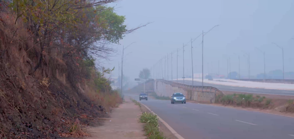 Porto Velho fica coberta de fumaça em mais um dia