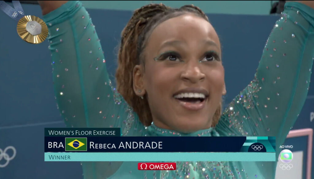 Rebeca Andrade supera Simone Biles e fica com a medalha